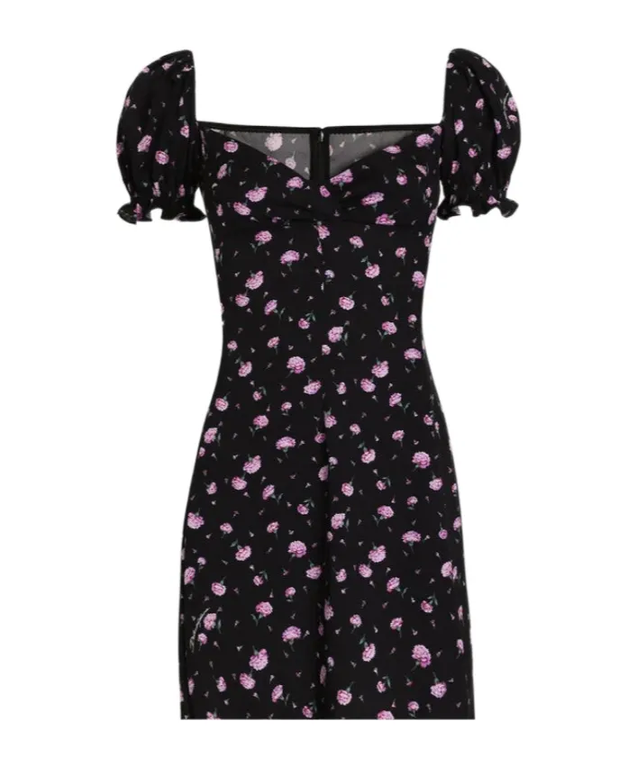 Dolce & Gabbana Carnations-Printed Mini Dress
