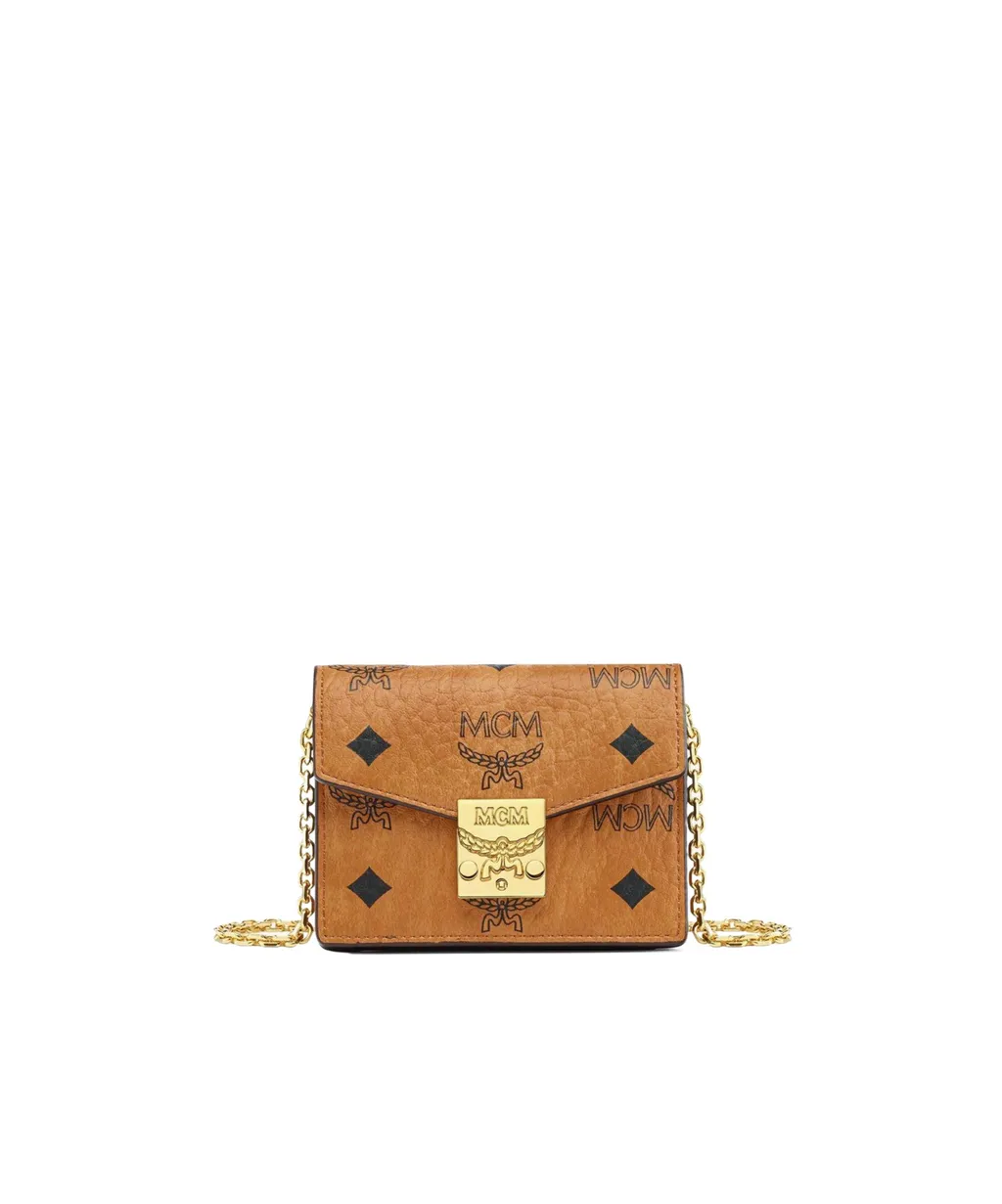 Tracy Chain Card Wallet In Visetos