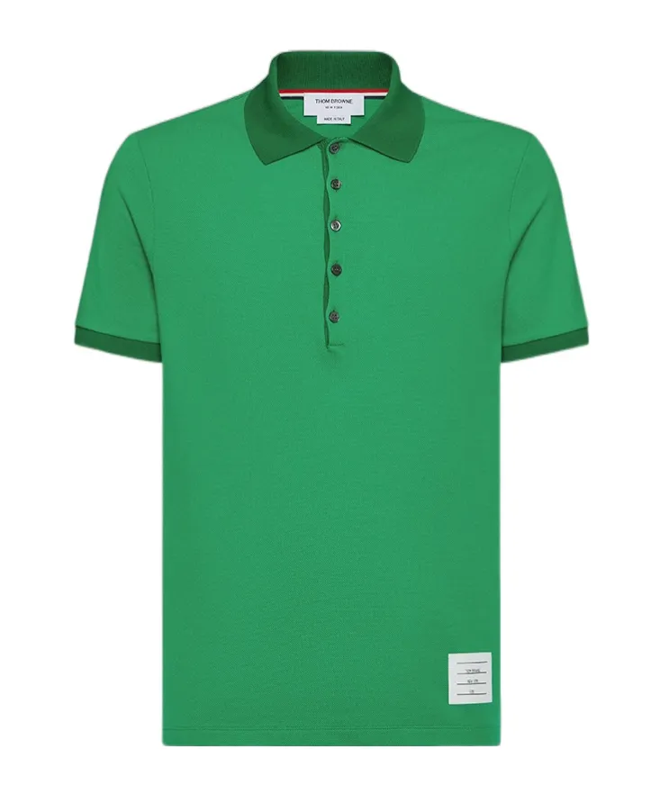 4-Bar Cotton Polo Shirt
