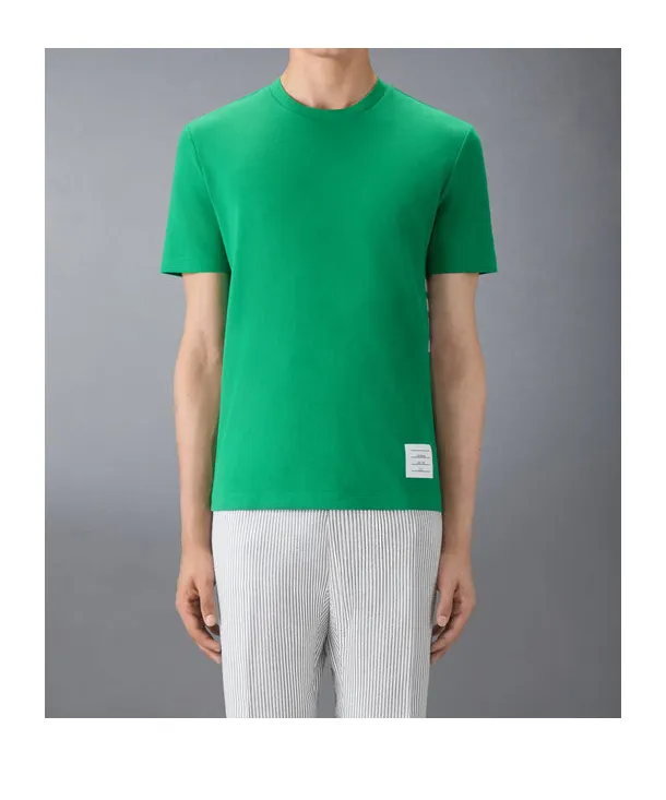 4-Bar Stripe Cotton T-Shirt