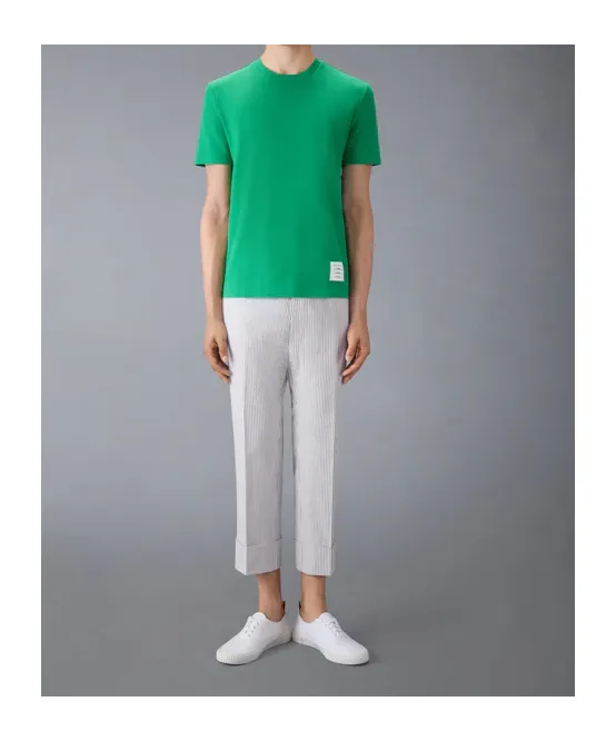 4-Bar Stripe Cotton T-Shirt