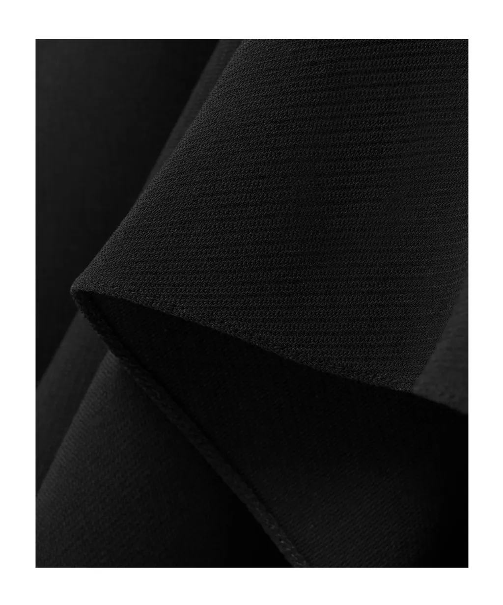 Backless Asymmetrical Ribbed Wool Maxi Dress