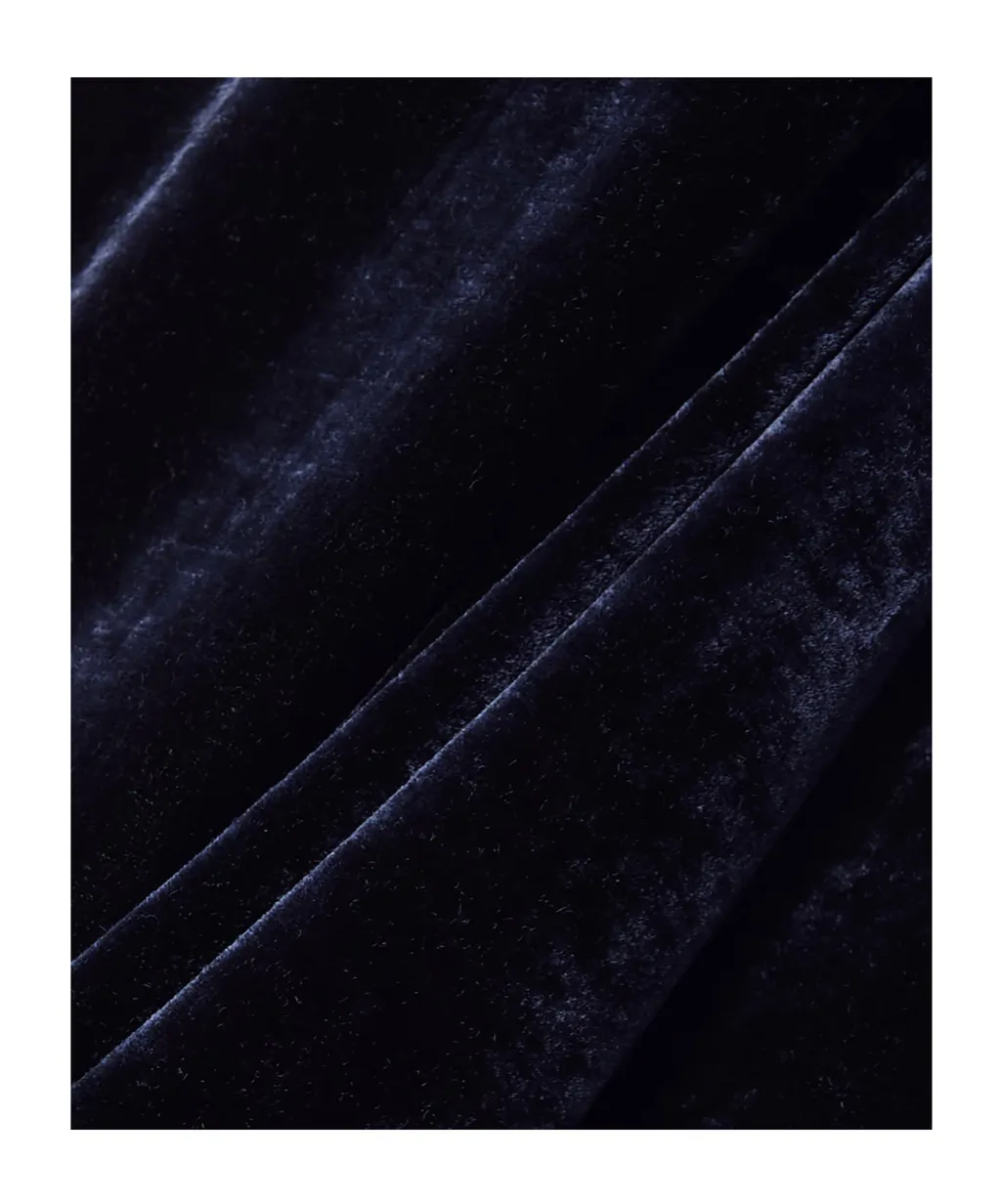Off-The-Shoulder Velvet Dress