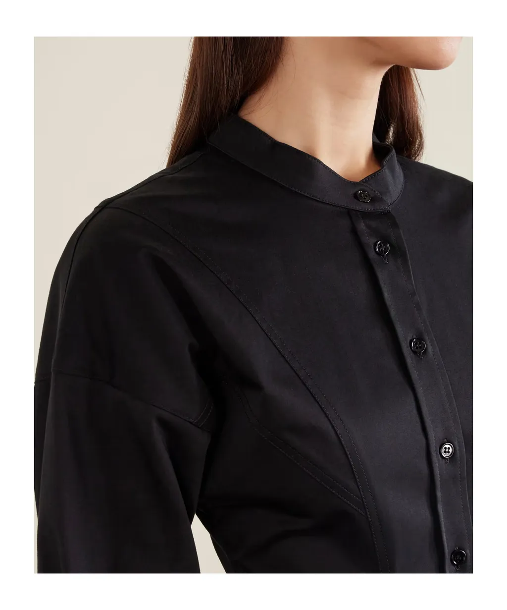 Button Mini Shirt Dress