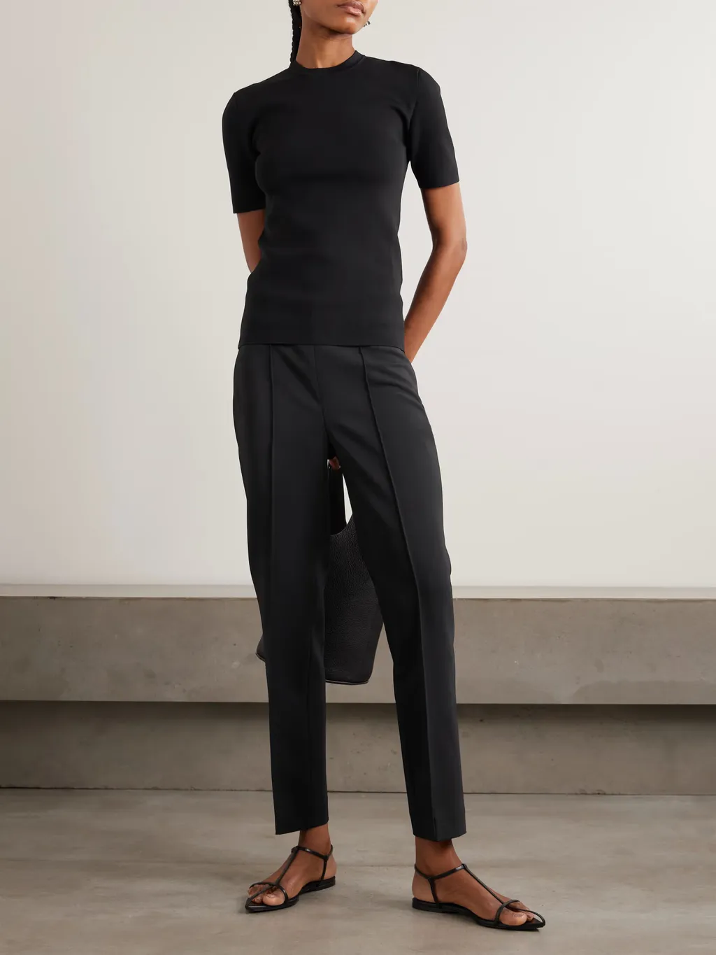 Pleated Details Casual Pants