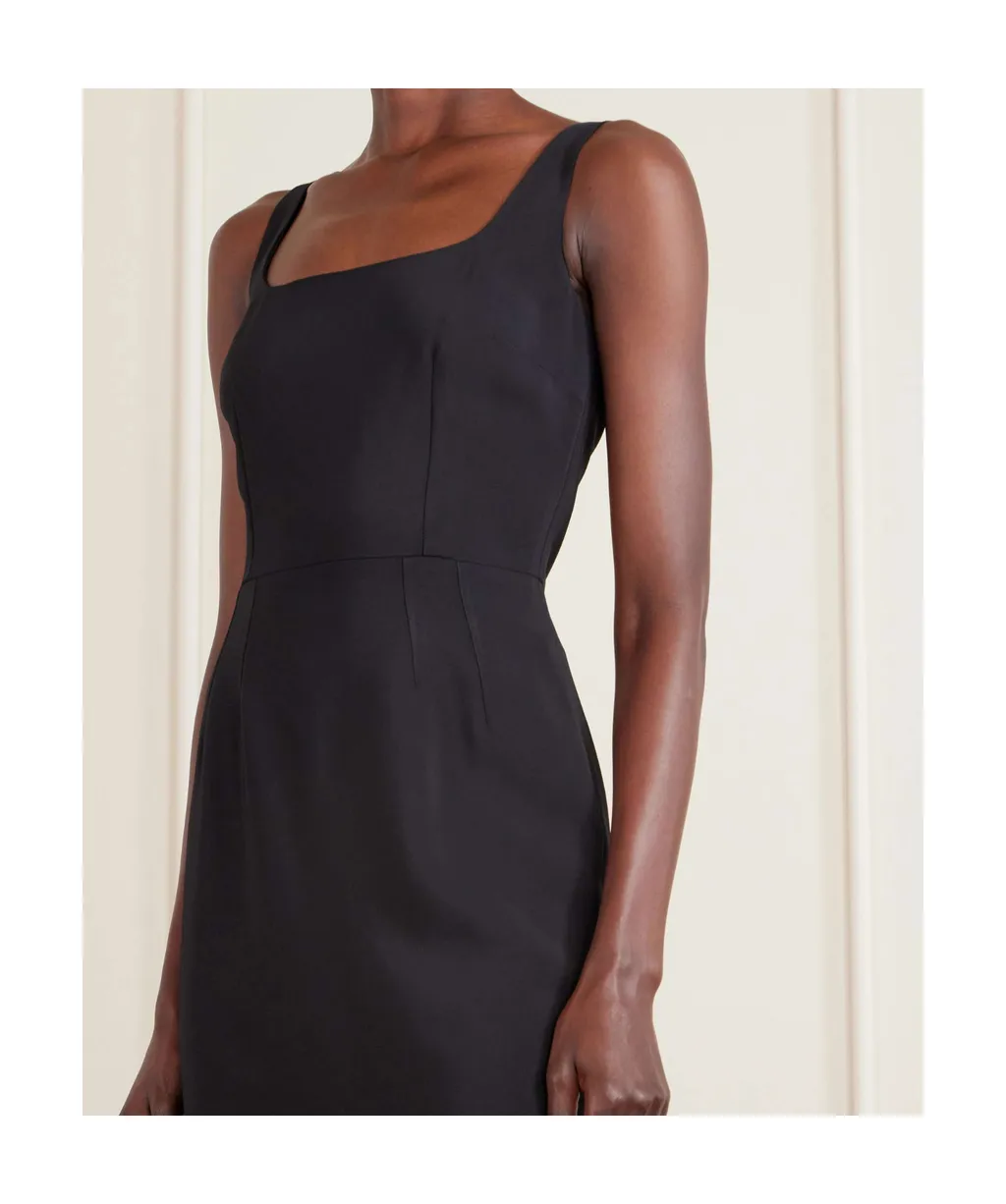 Dolce & Gabbana Square Neck Sleeveless Midi Dress