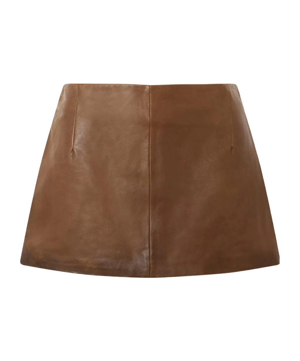 Avery Leather Mini Skirt