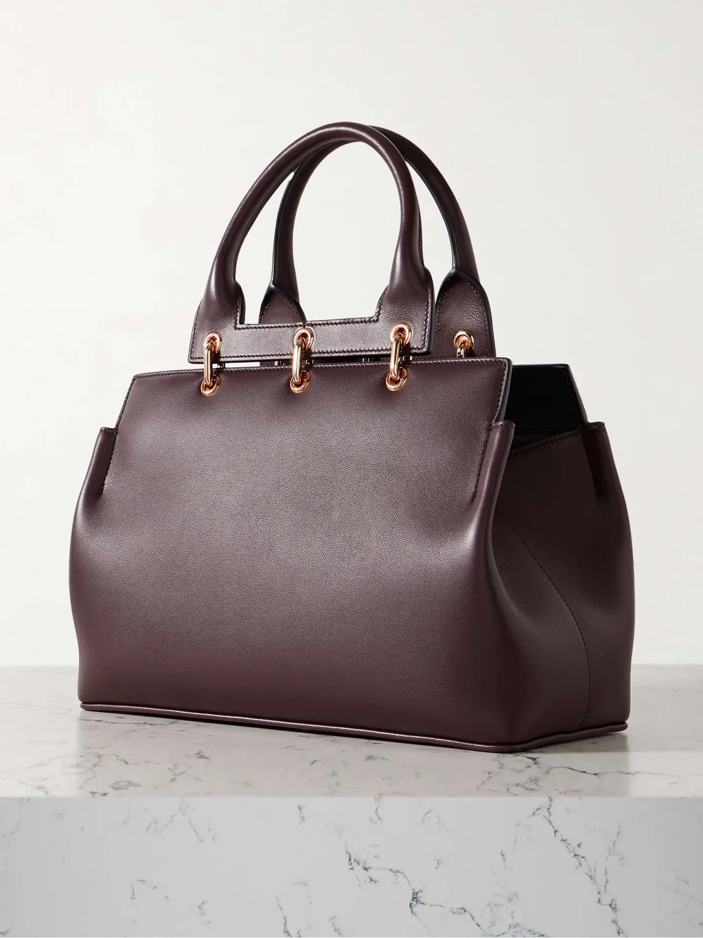 Amethyst Double-Handled Shoulder Bag