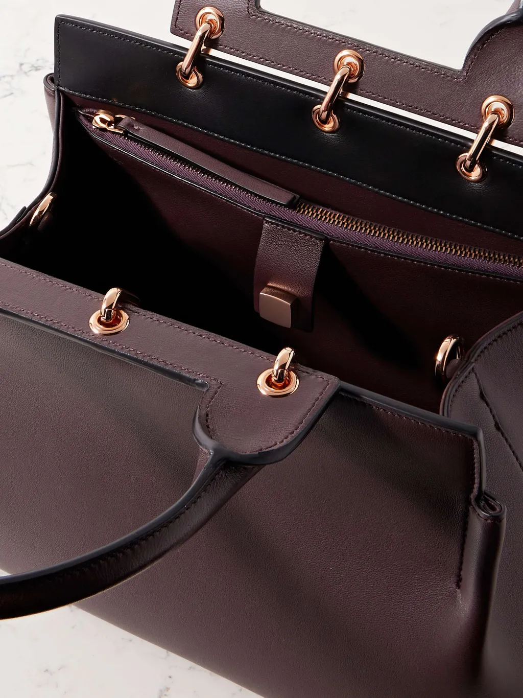 Amethyst Double-Handled Shoulder Bag