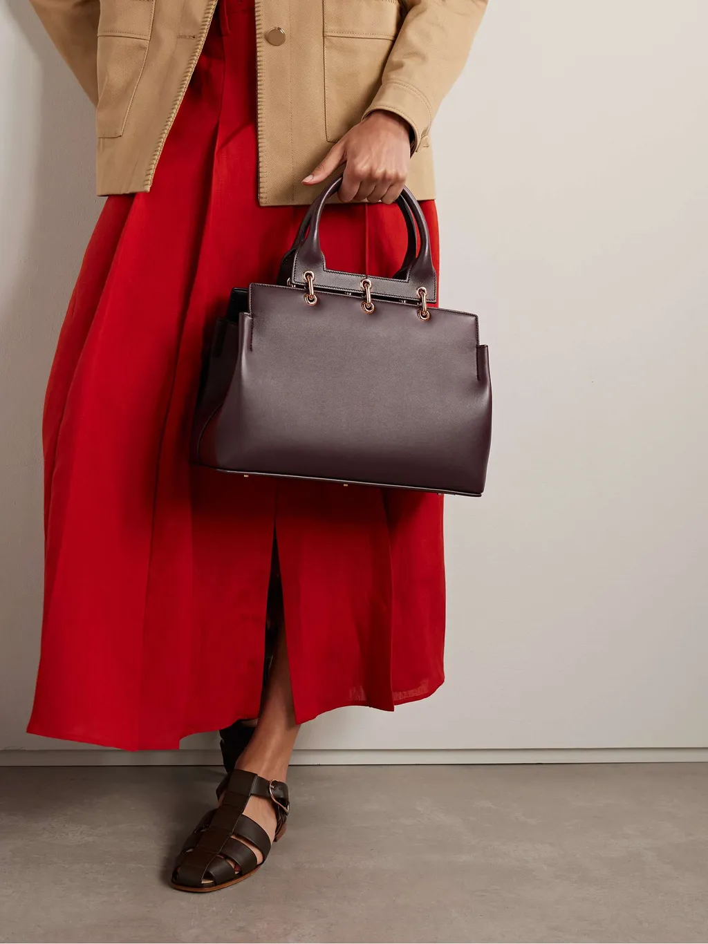Amethyst Double-Handled Shoulder Bag