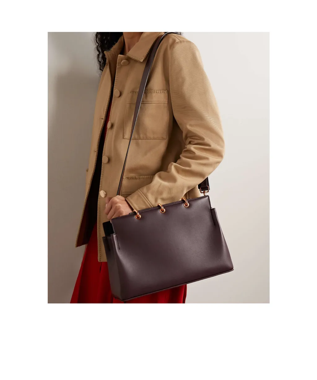 Amethyst Double-Handled Shoulder Bag