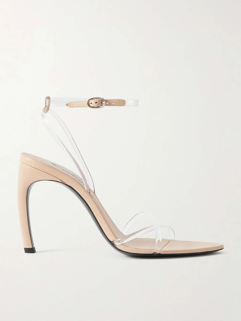Transparent Strap High-Heeled Sandals