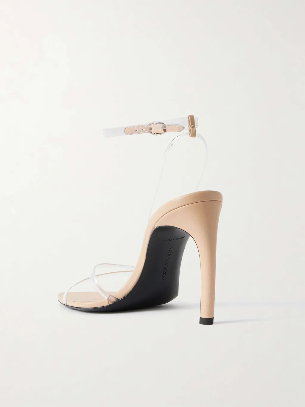 Transparent Strap High-Heeled Sandals