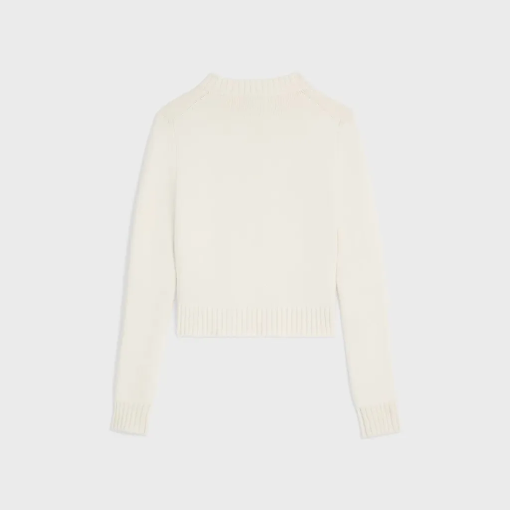 Crewneck Sweater In Wool And Cashmere