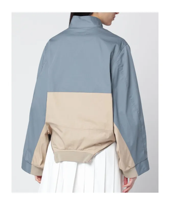 Mm6 Maison Margiela Colourblock High Neck Jacket