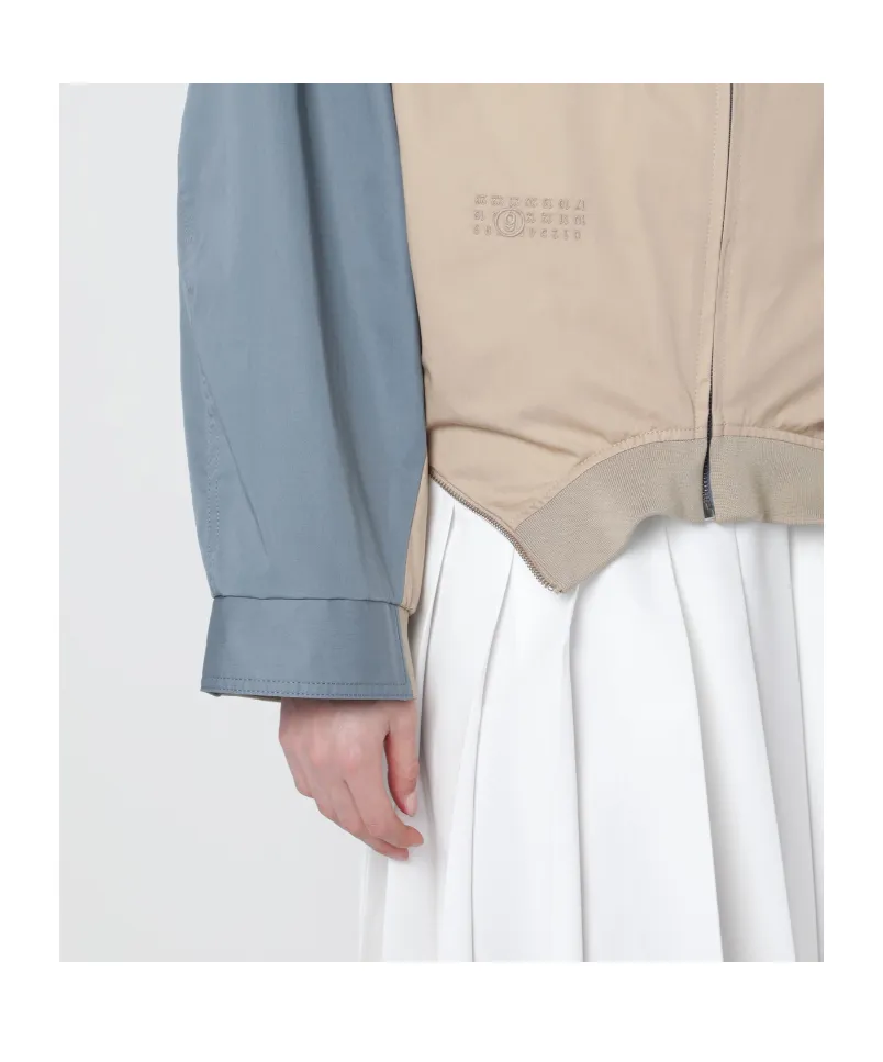 Mm6 Maison Margiela Colourblock High Neck Jacket