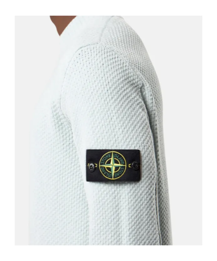 Mock Neck Sweater With Ribbed Trims