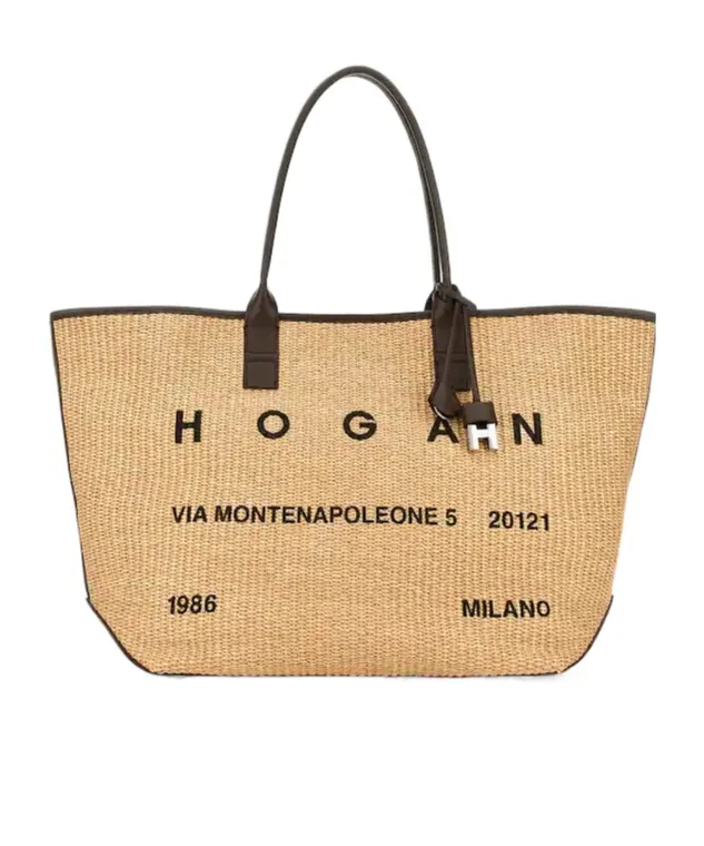 Hogan Logo Detail Top Handle Bag