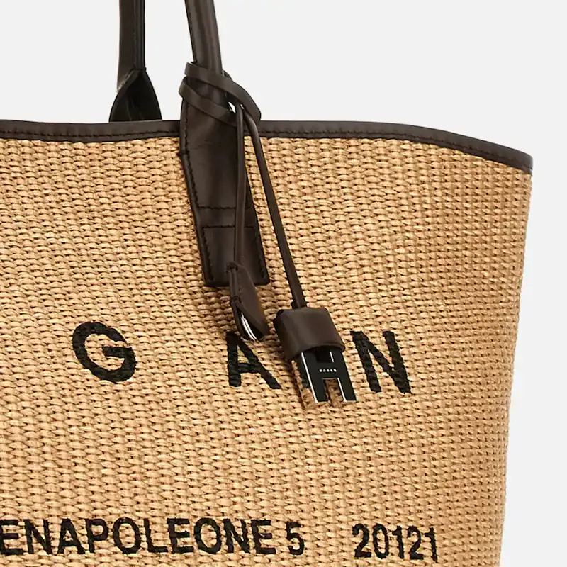 Hogan Logo Detail Top Handle Bag