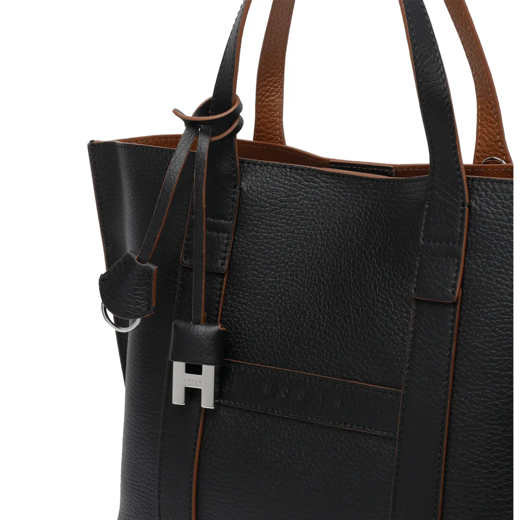 Hogan Logo Embossed Top Handle Bag