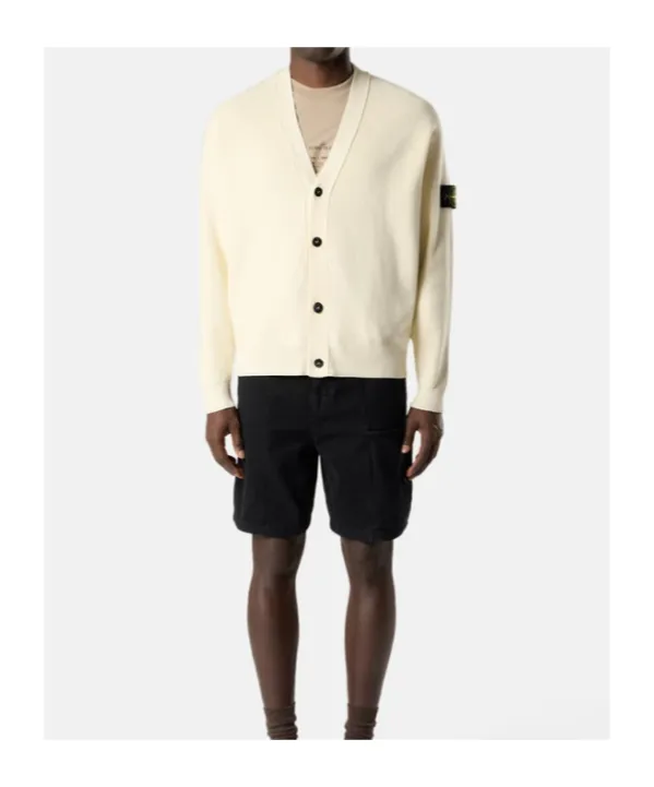 Button Ribbed Cardigan