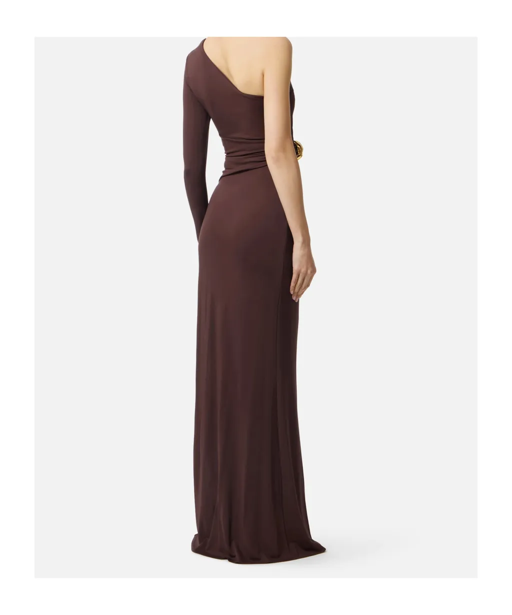 Elisabetta Franchi Cut-Out One-Shoulder Red Carpet Dress