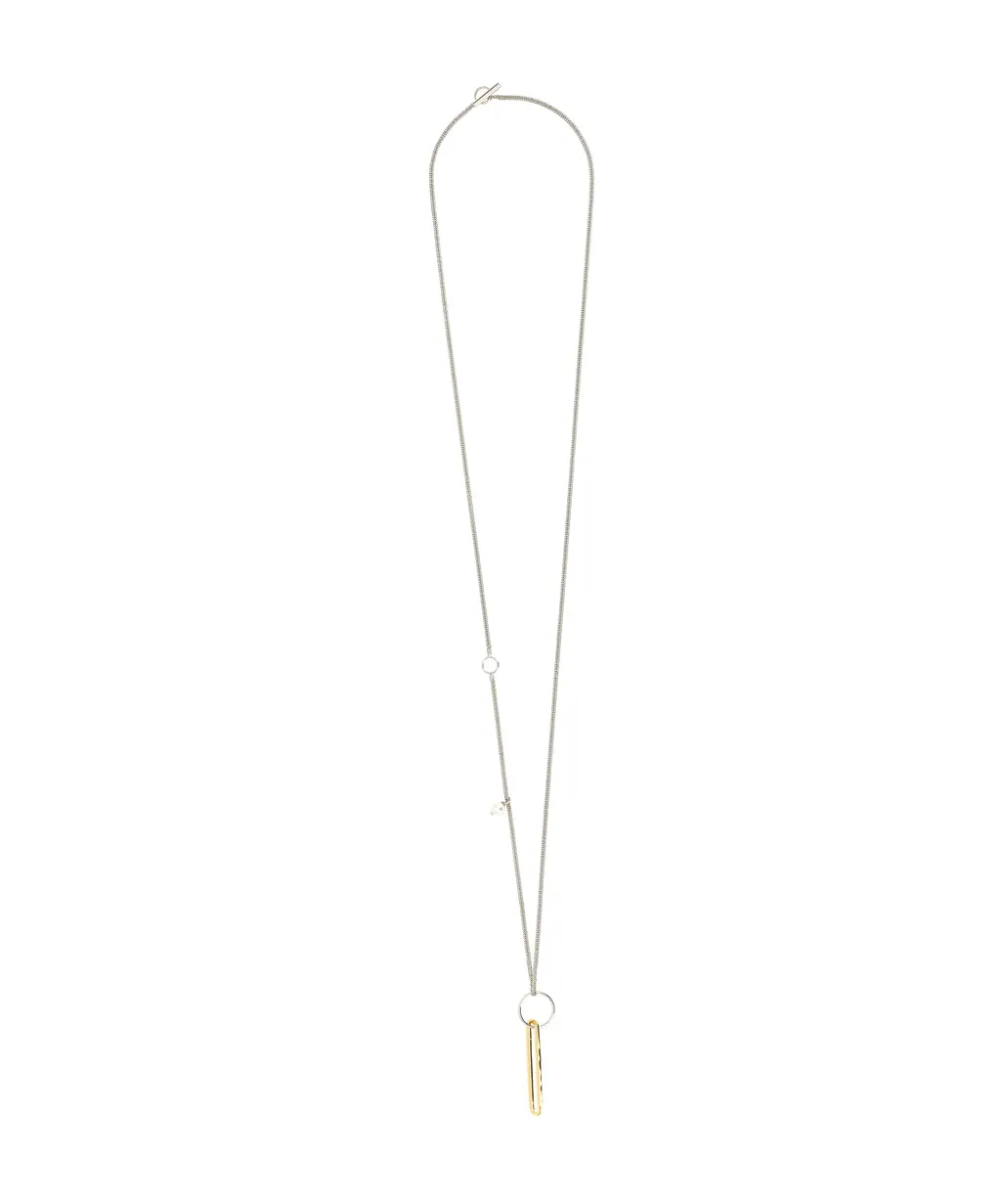Jil Sander Ring Pendat Chain-Linked Necklace