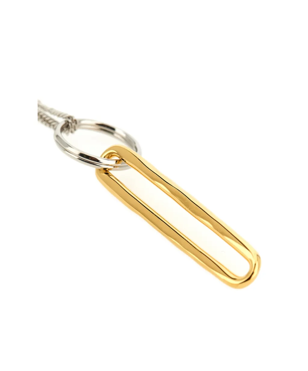 Jil Sander Ring Pendat Chain-Linked Necklace