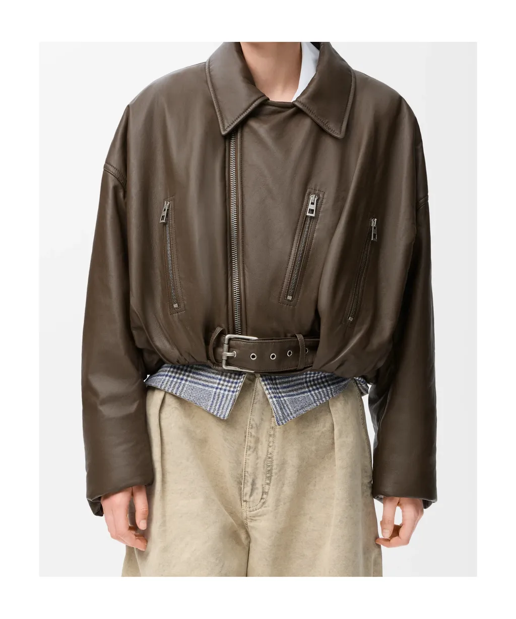 Biker Jacket In Nappa Lambskin
