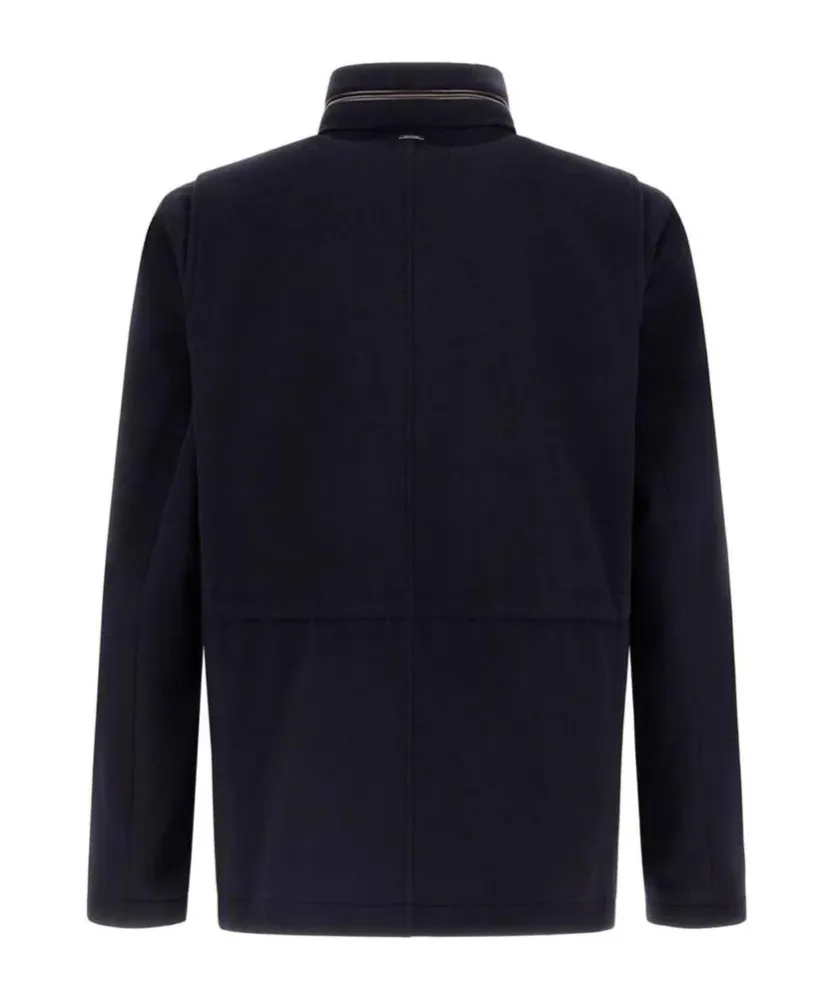 High-Necked Long-Sleeved Jacket