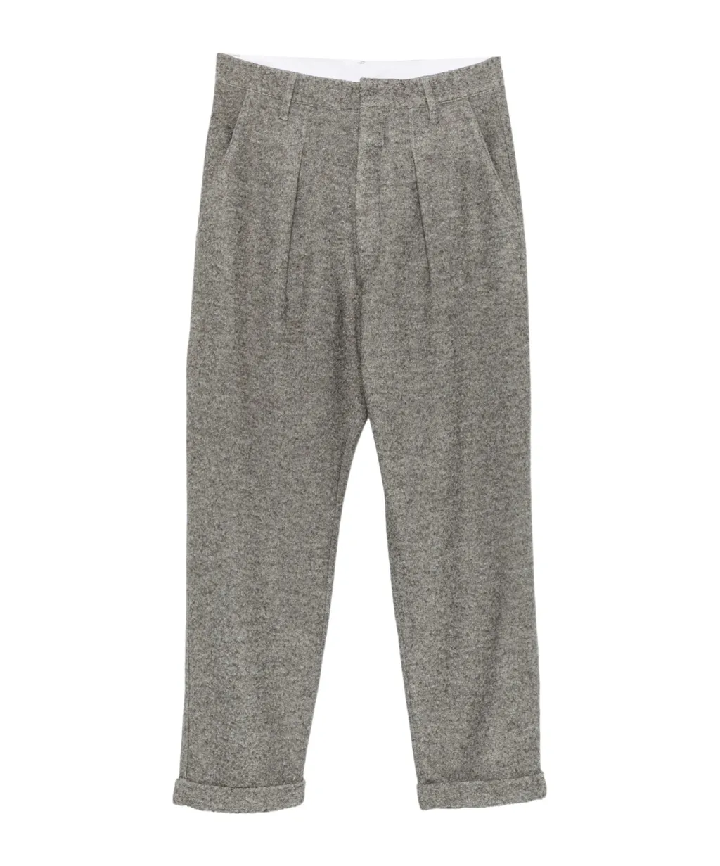 Pleated Cuffed Trousers