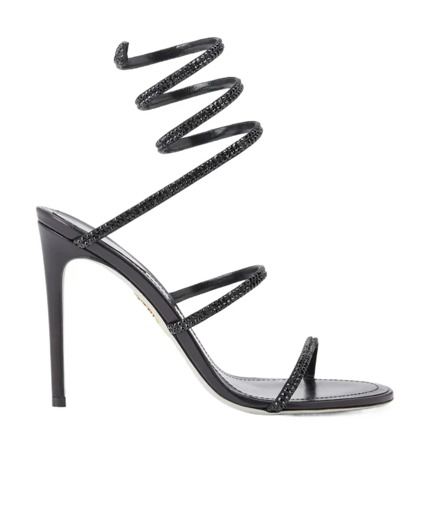 Round-Toed High-Heeled Sandals