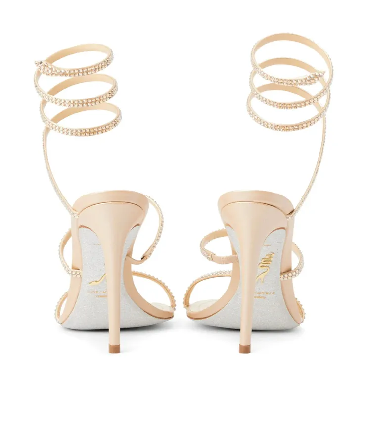 Round-Toed High-Heeled Sandals