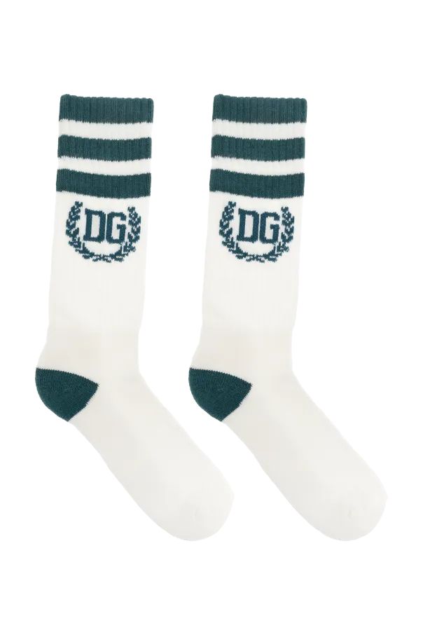Dolce & Gabbana Logo Stripe Socks