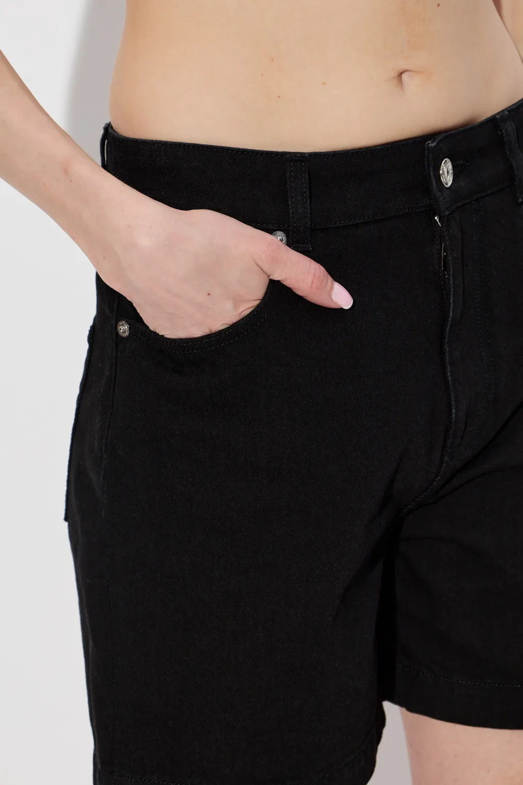 Dolce & Gabbana Logo Plaque Denim Shorts