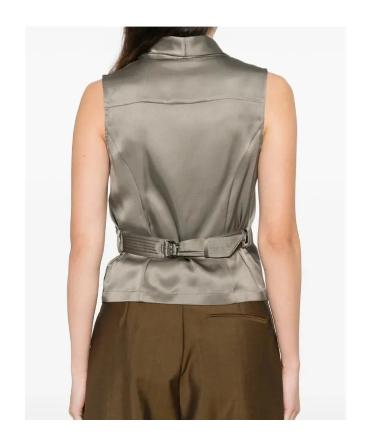 Draped Sleeveless Top
