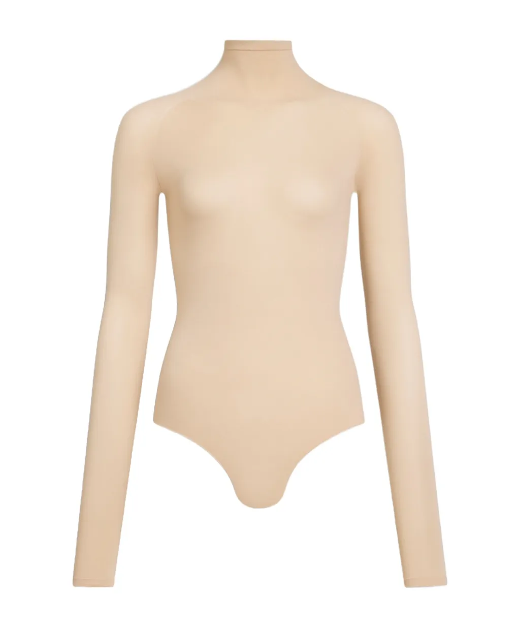 High Neck Second-Skin Knit Bodysuit