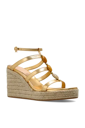 Gianvito Rossi	Metallic Effect Wedge Sandals
