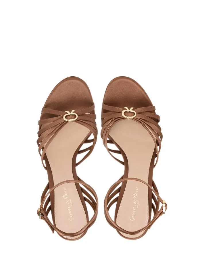 Gianvito Rossi	Strappy Open Toe Block-Heel Sandals