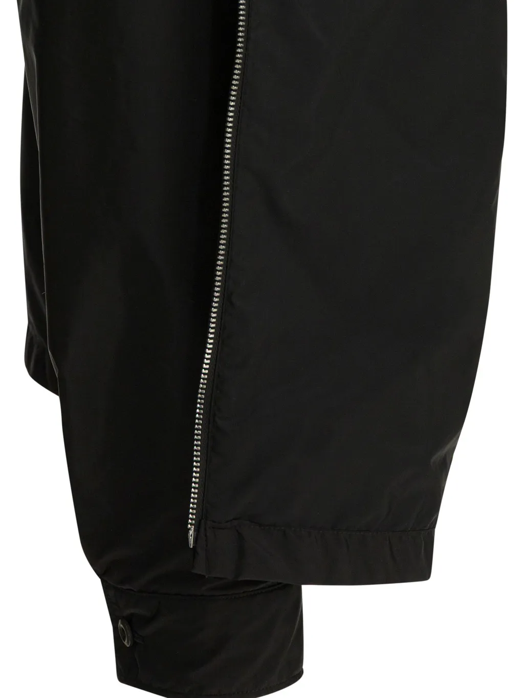 Prada Triangle-Logo Zipped Shirt