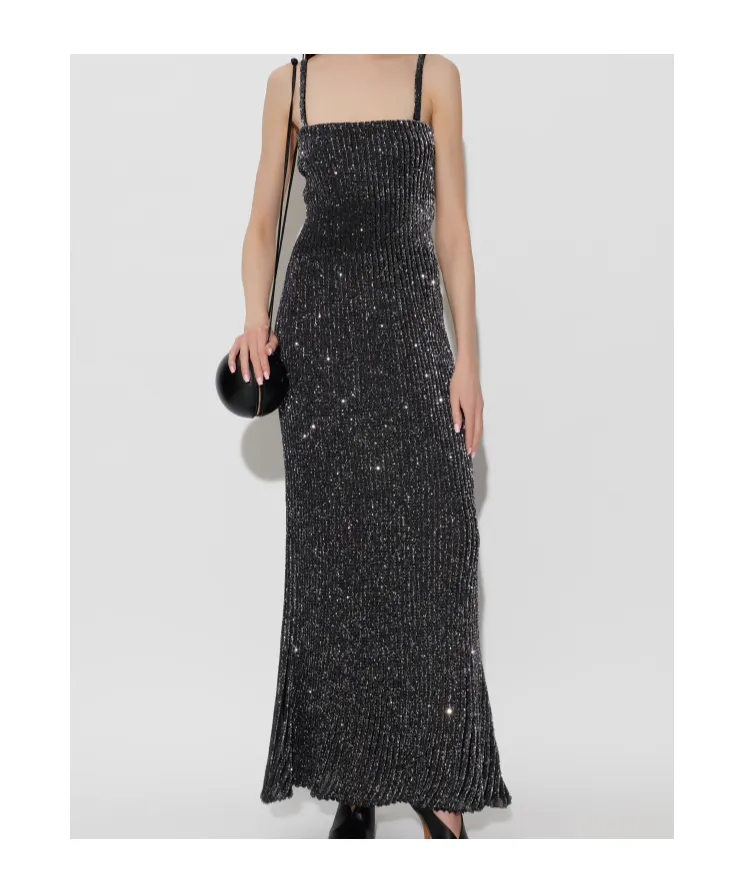 Alaa Sequin Knit Dress