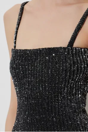 Alaa Sequin Knit Dress