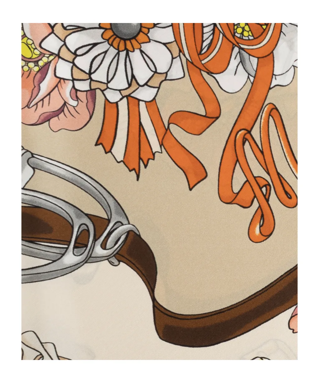 Moschino Floral Printed Scarf