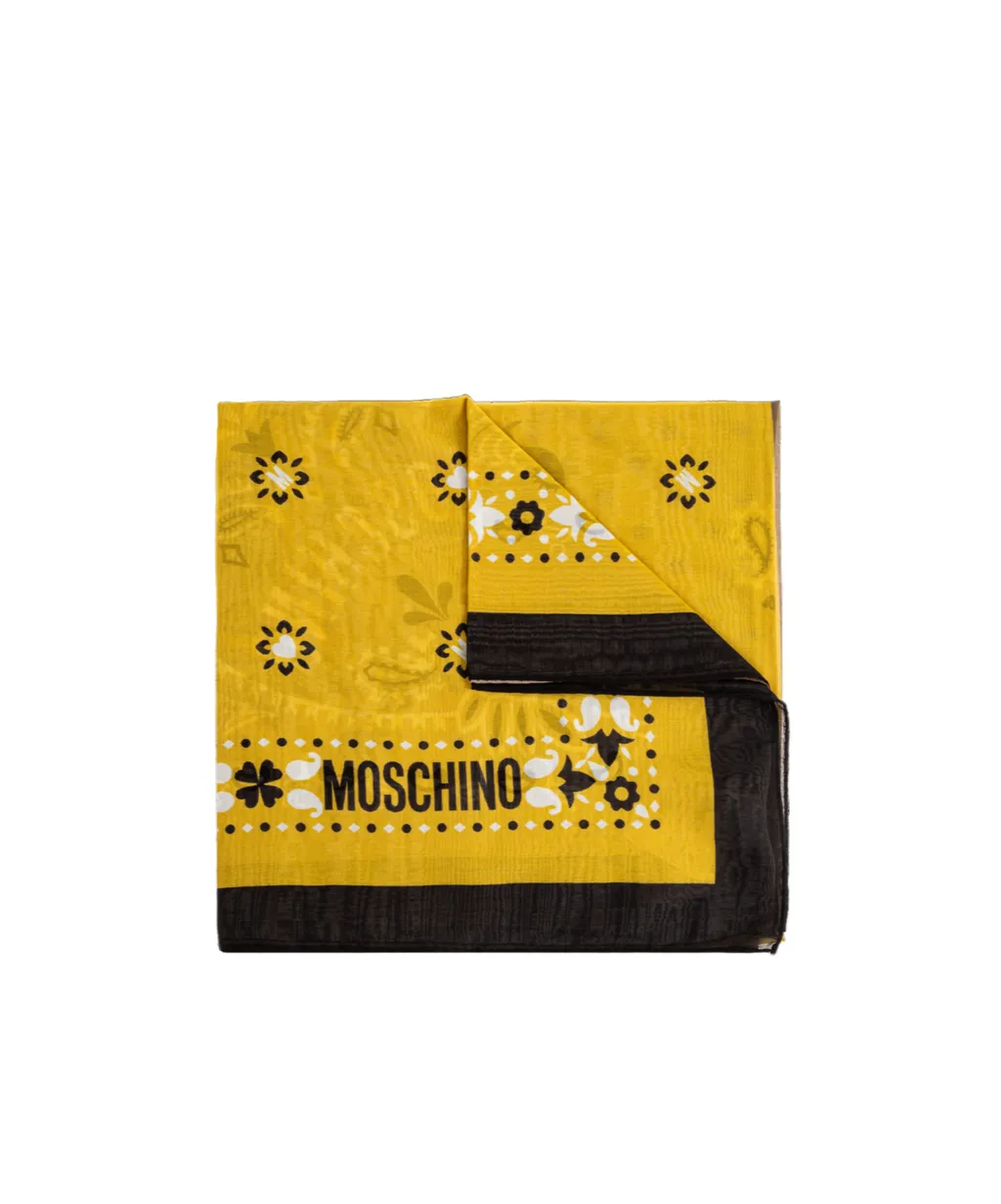 Moschino Logo Printed Scarf