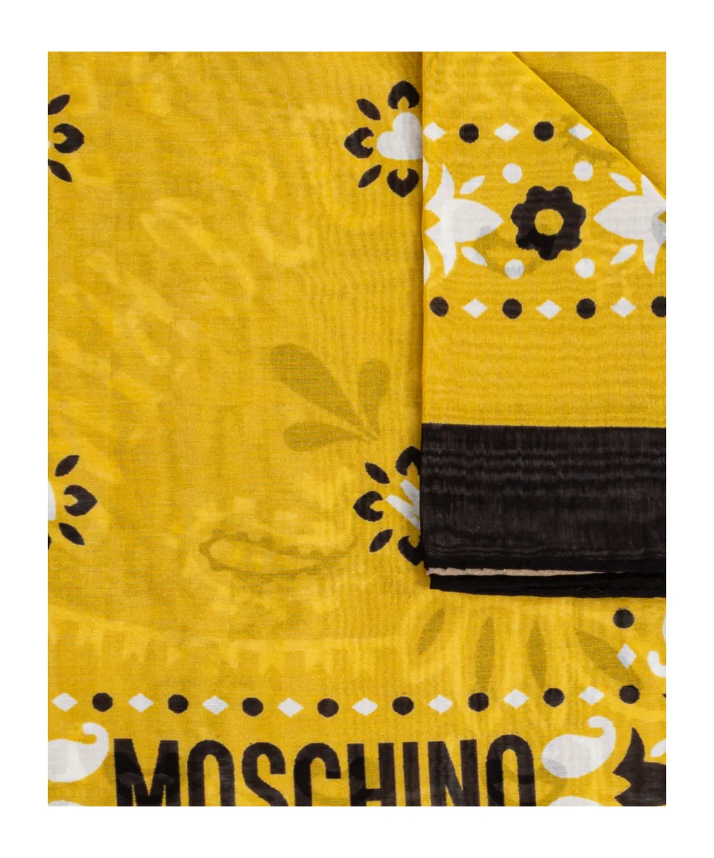 Moschino Logo Printed Scarf
