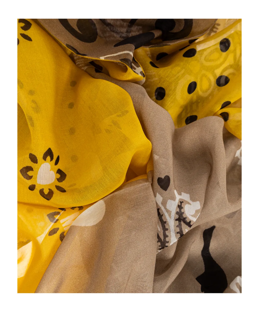 Moschino Logo Printed Scarf