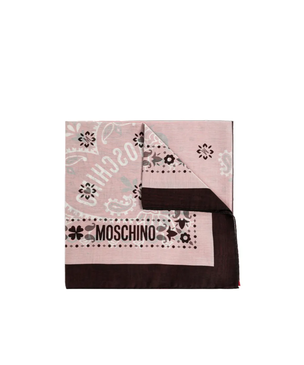 Moschino Logo Printed Scarf