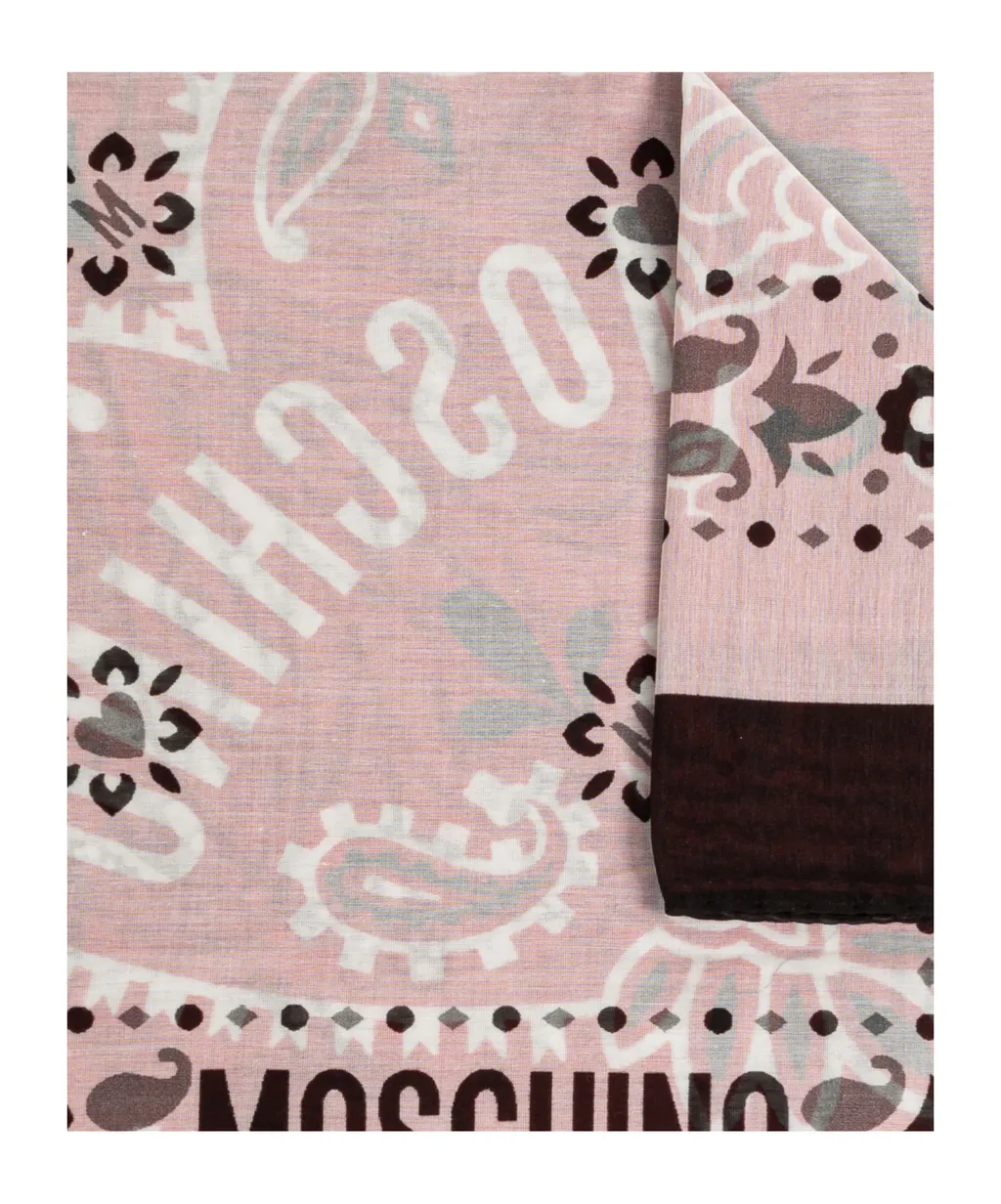 Moschino Logo Printed Scarf
