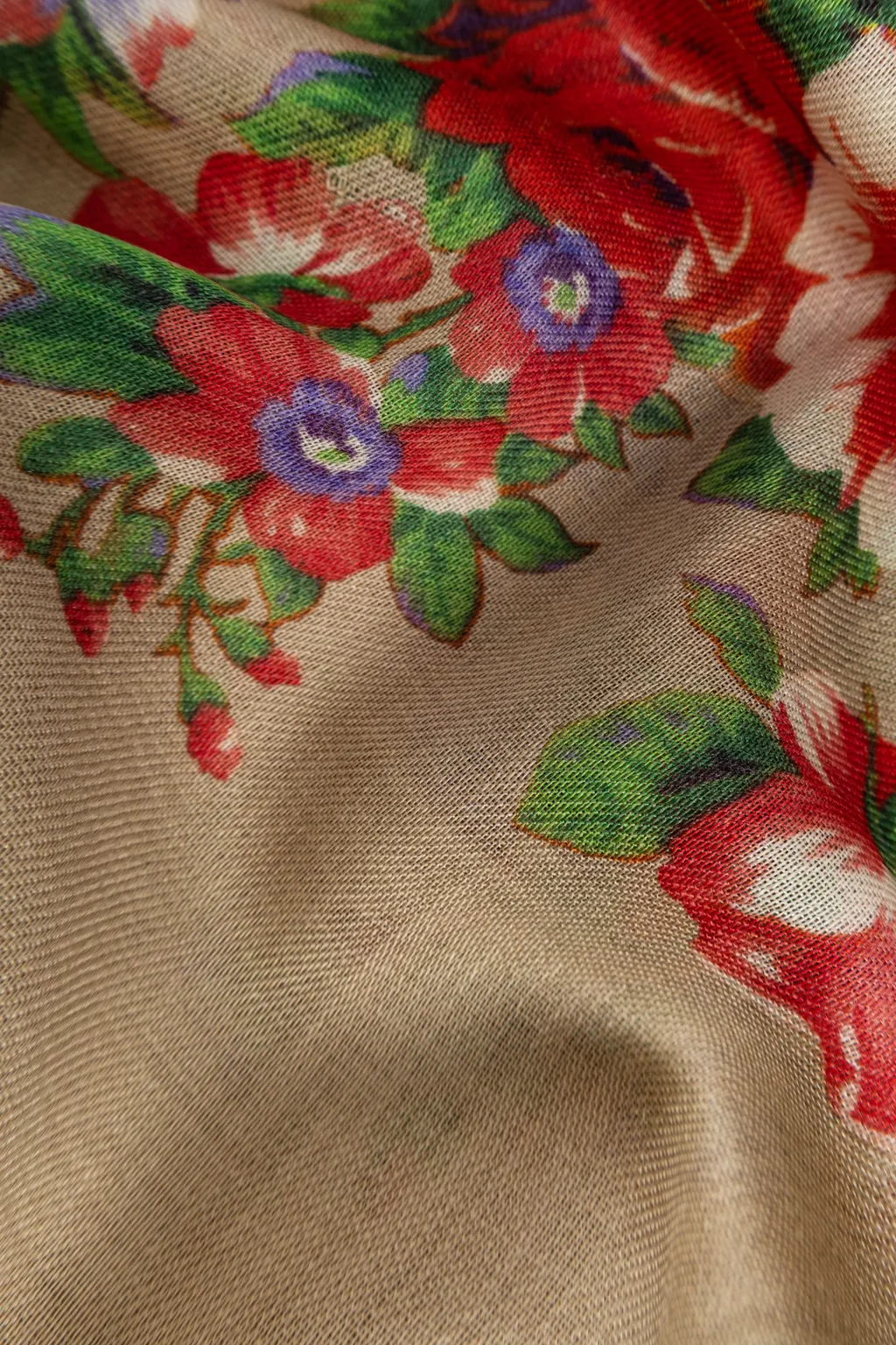 Moschino Floral Printed Scarf
