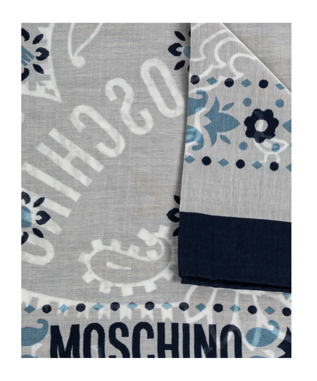 Moschino Logo Printed Scarf